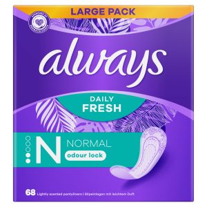 Always Dailies Panty Liners Normal Unscented Pack Of 68