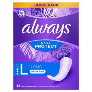Always Dailies Panty Liners Long Unscented Pack Of 58