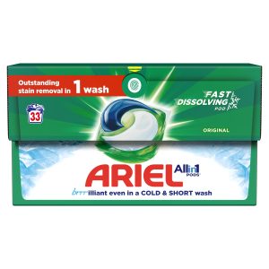 Ariel Original All In 1 Pods Washing Liquid Capsules 33 Washes