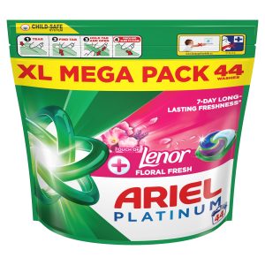 Ariel Patinum + Lenor All-In-1 Pods Washing Liquid Capsules 44 Washes