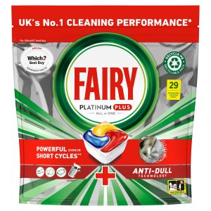 Fairy Platinum Plus Dishwasher Tablets Lemon Pack Of 29