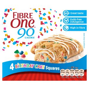 Fibre One Snack Bars Birthday Cake Brownie 96g