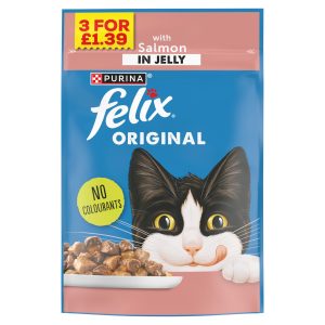 Felix Original Salmon In Jelly Wet Cat Food Pouch 85g