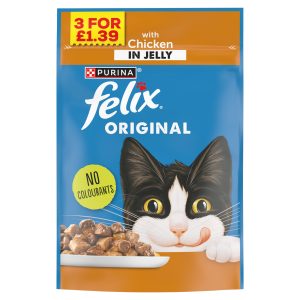 Felix Original Chicken In Jelly Wet Cat Food Pouch 85g