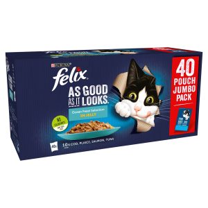 Felix As Good As It Looks Ocean Feasts Cat Food 40 x 85g