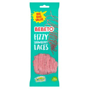 Bebeto Fizzy Strawberry Laces 220g