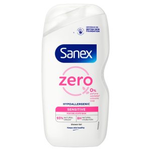Sanex Zero % Sensitive Skin Shower Gel 450ml