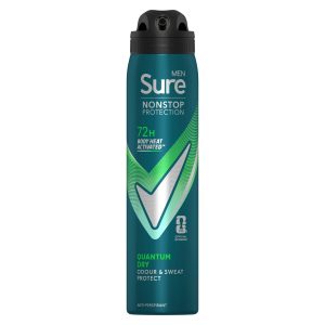 Sure For Men Quantum Dry Anti Perspirant Nonstop Deodorant 250ml