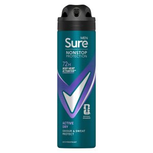 Sure For Men Active Dry Anti Perspirant Nonstop Deodorant 150ml