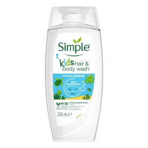 Simple 2 In 1 Shower Gel & Shampoo 225ml