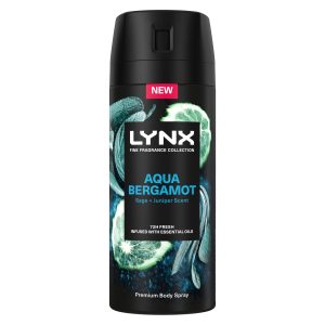 Lynx Fine Fragrance Deodorant Bodyspray Aqua Bergamot 150ml