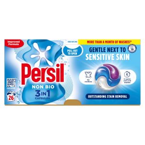 Persil Non Bio 3 In 1 Sensitive Laundry Detergent Capsules 26 Washes