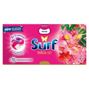 Surf Laundry Washing Capsules Tropical Lily 26 Washes