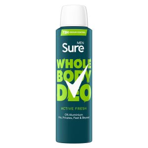 Sure All Over Body Spray Active Fresh 150ml