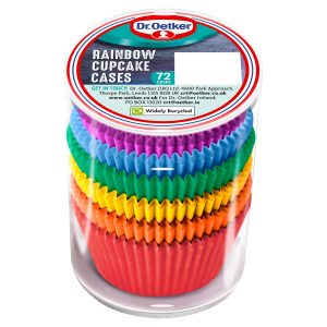 Dr. Oetker Rainbow Cupcake Cases 72 Cases