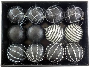 SET OF 12 DELUXE HANDMADE BAUBLES