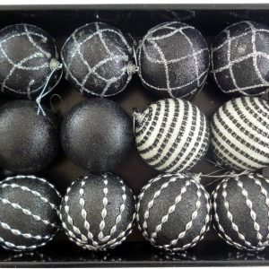 SET OF 12 DELUXE HANDMADE BAUBLES