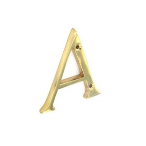 SECURIT S2510 BRASS LETTER A 75MM
