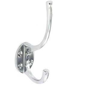 SECURIT S2980 CHROME HAT & COAT HOOK 125MM