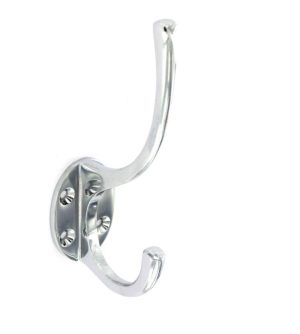 SECURIT S2980 CHROME HAT & COAT HOOK 125MM
