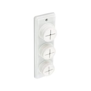 SECURIT S6362 TOWEL HOLDER WHITE TRIPLE