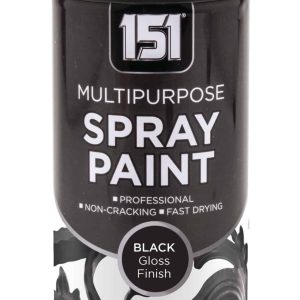 151 BLACK GLOSS SPRAY PAINT 400ML