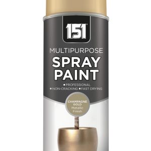 151 METALLIC GLOSS CHAMPAGNE GOLD SPRAY PAINT 400ML