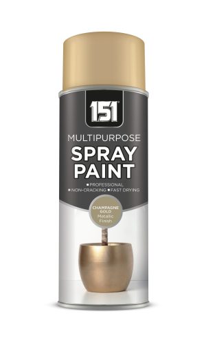 151 METALLIC GLOSS CHAMPAGNE GOLD SPRAY PAINT 400ML