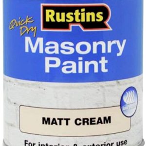 RUSTINS MASONRY PAINT CREAM 250ML