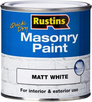 RUSTINS MASONRY PAINT WHITE 250ML