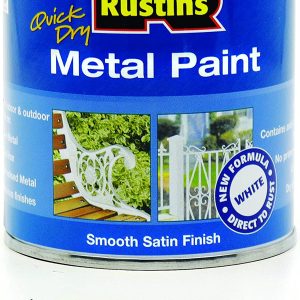 RUSTINS METAL PAINT WHITE 250ML