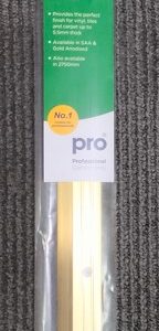 EXITEX LARGE LAMINATE / VINYL FLOORING THRESHOLD TRANSITION STRIP / EDGE TRIM 914MM - GOLD