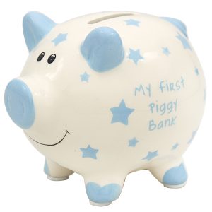 MY FIRST PIGGY BANK BLUE