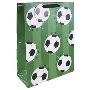 EUROWRAP FOOTY EXTRA LARGE GIFT BAG APX 45 X 33 X 15 CM