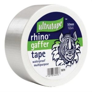 RHINO CLOTH TAPE WHITE 50MM X 10M