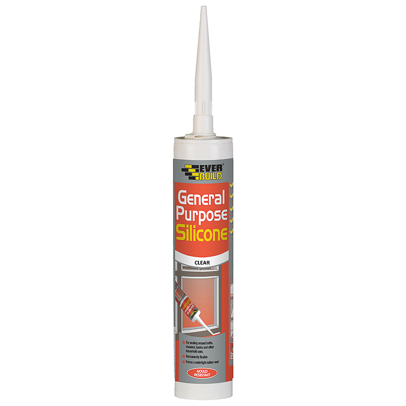 EVERBUILD GENERAL PURPOSE SILICONE CLEAR C3