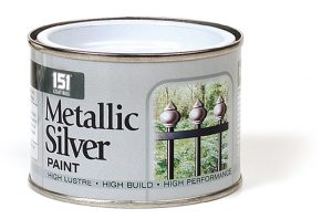 151 PAINT VARNISH COATING TIN METALLIC SILVER PAINT 180ML