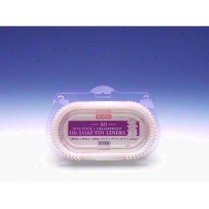 CAROLINE LOAF TIN LINERS 1 LB Pack Of 40