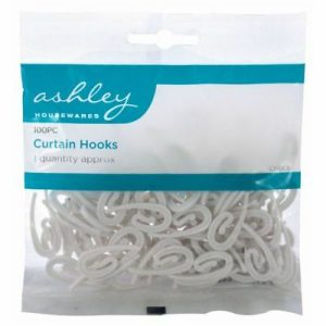 ASHLEY CURTAIN HOOKS Pack Of 100