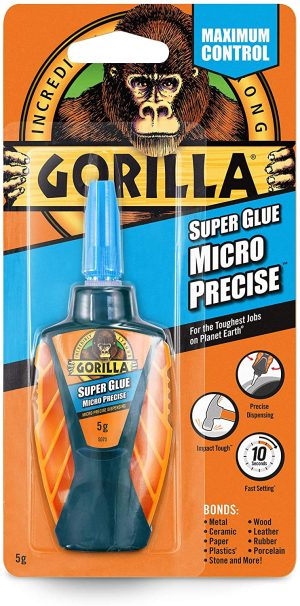GORILLA GLUE GORILLA SUPER GLUE MICRO PRECISE TRANSLUCENT 5GM