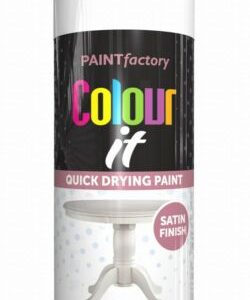 PAINT FACTORY COLOUR IT SPRAY PAINT 250ML - WHITE SATIN