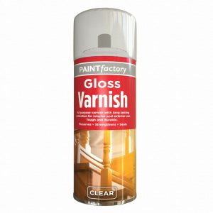 PAINT FACTORY GLOSS VARNISH SPRAY PAINT 250ML