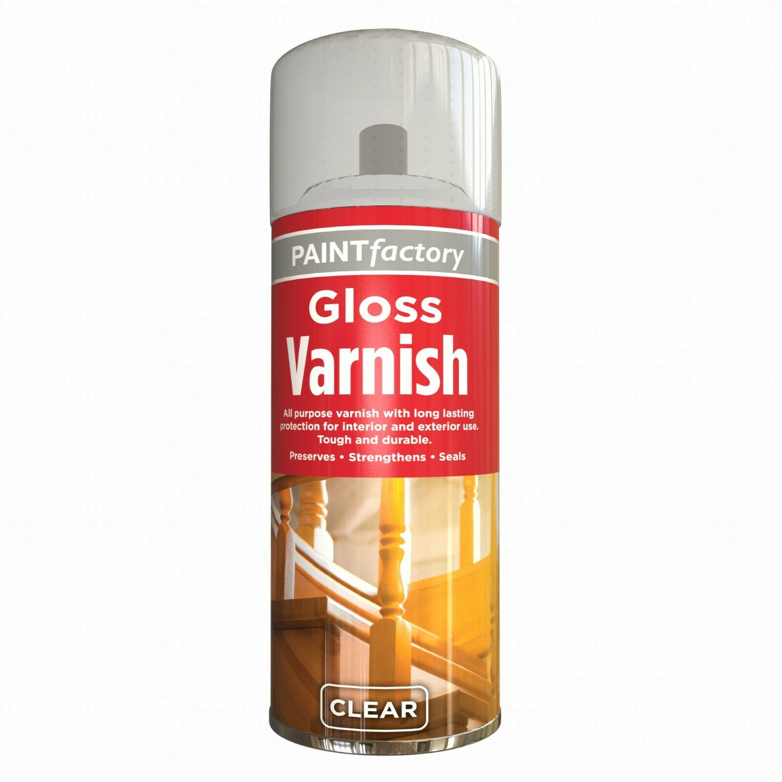 PAINT FACTORY GLOSS VARNISH SPRAY PAINT 250ML