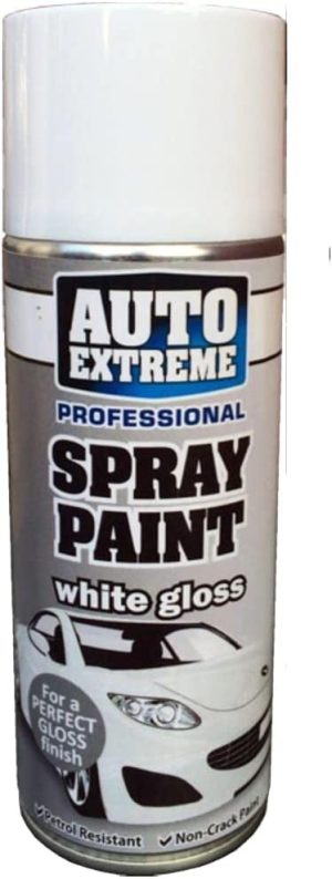 AUTO EXTREME GLOSS WHITE SPRAY PAINT 400ML