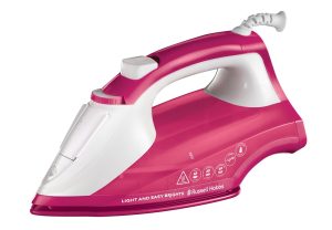 RUSSELL HOBBS LIGHT AND EASY BRIGHTS STEAM IRON 2400W BERRY