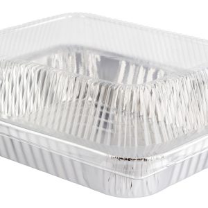 FOUR SEASONS SERVING FOIL DISH WITH LID 336MM X 271MM X 65MM (DEEP)