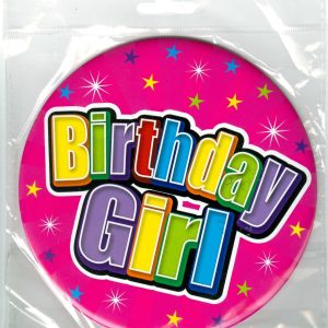GIRLS HAPPY BIRTHDAY GIANT BADGE