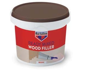 BARTOLINE WOOD FILLER BROWN TUB 500G