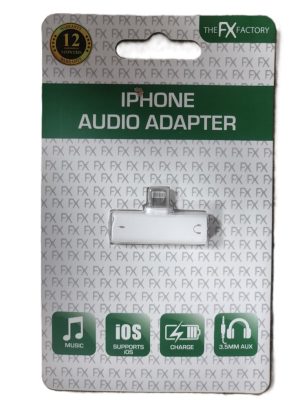 THE FX FACTORY LIGHTNING AND 3.5MM AUDIO ADAPTER