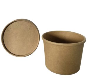 GRAB & GO KRAFT SOUP TAKEAWAY CONTAINERS & LIDS 227ML / 8OZ Pack Of 25
